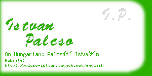 istvan palcso business card